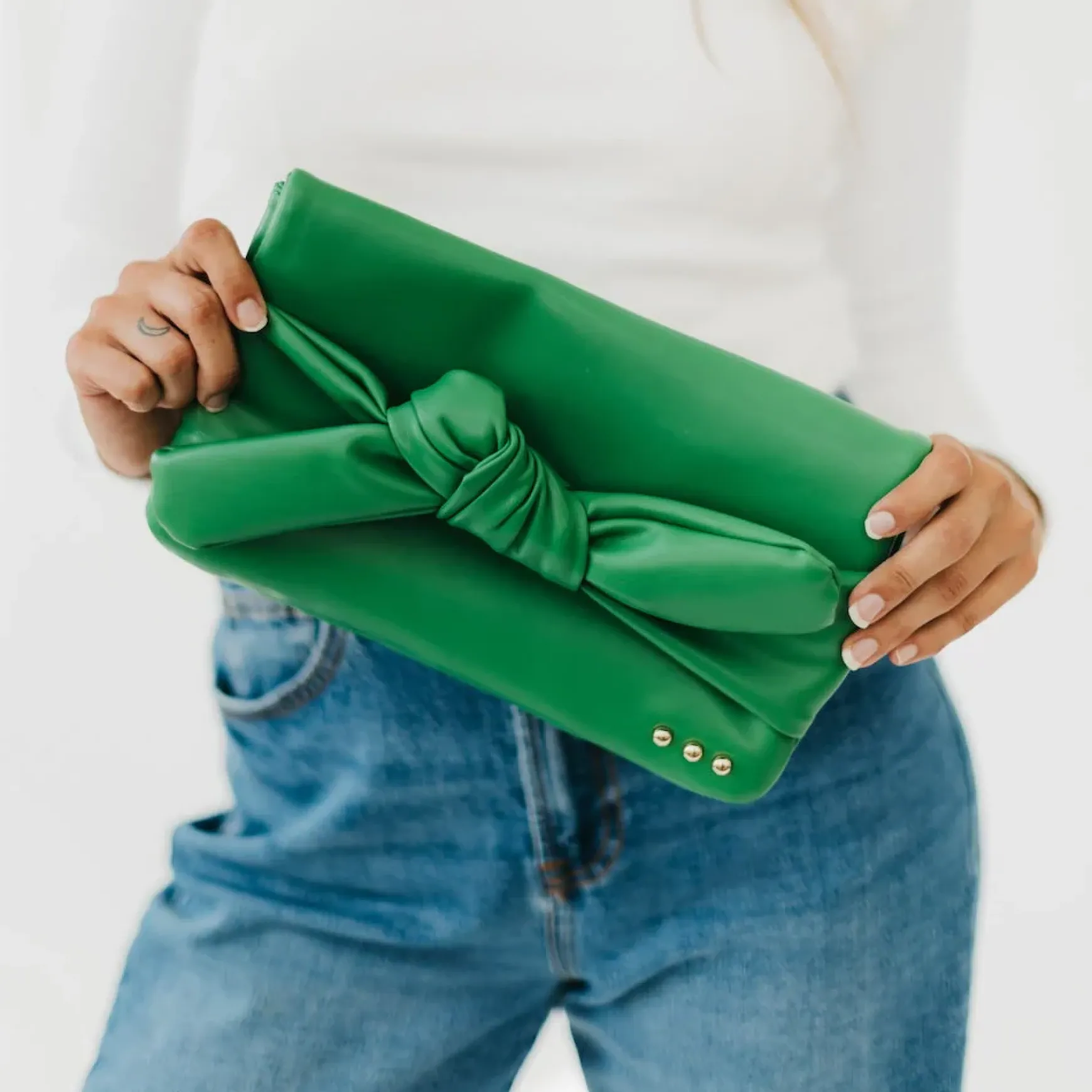 Billy Bow Clutch Crossbody Bag by Pretty Simple