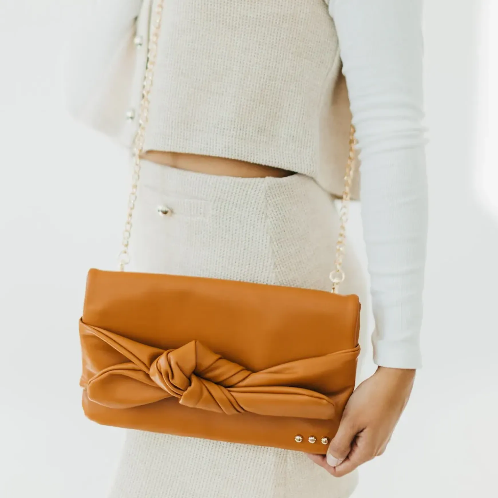 Billy Bow Clutch Crossbody Bag by Pretty Simple