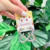 Birthday Confetti Heart Hoop Earrings