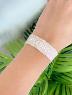 'Blessed' Pull Tassel Bracelet