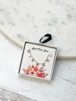 'Blessed' Sentiment Chain Bracelet - Silver