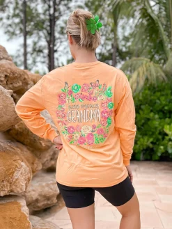 'Blessed to be Called Grandma' Floral Long Sleeve Tee by Simply Southern