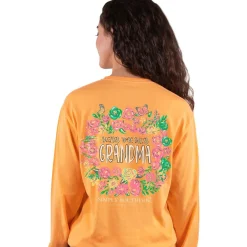 'Blessed to be Called Grandma' Floral Long Sleeve Tee by Simply Southern