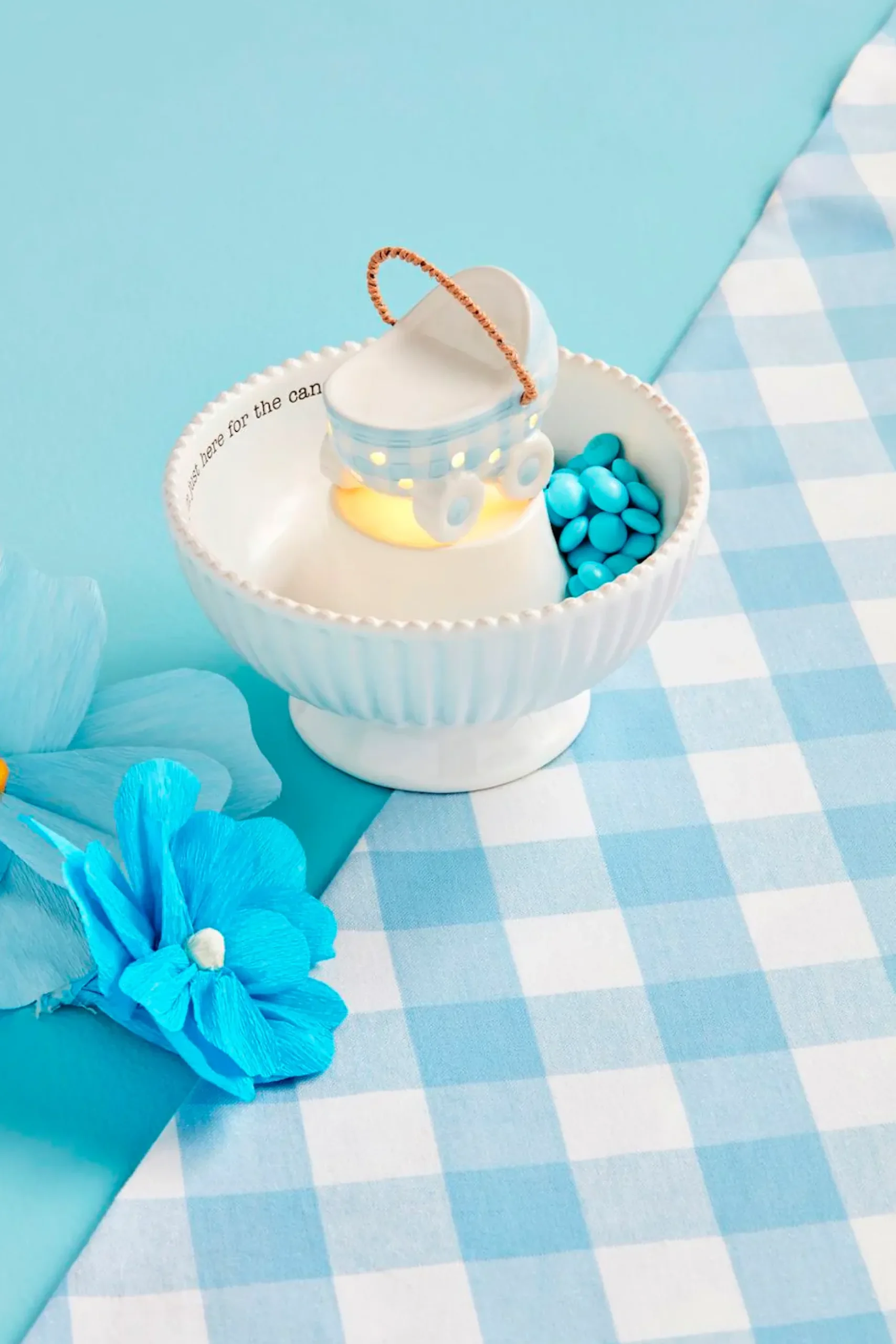 Blue Light-Up Baby Carriage by Mud Pie