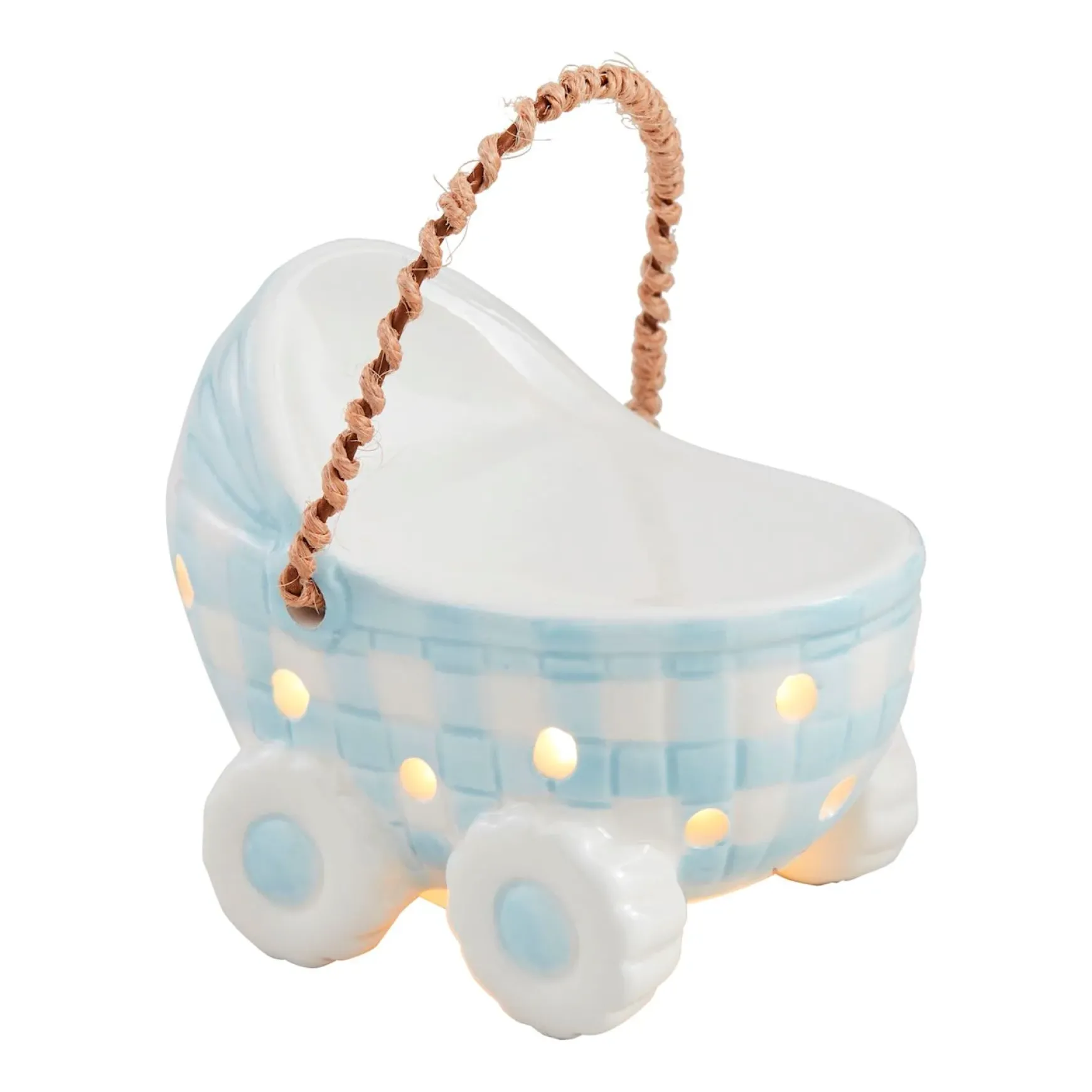 Blue Light-Up Baby Carriage by Mud Pie