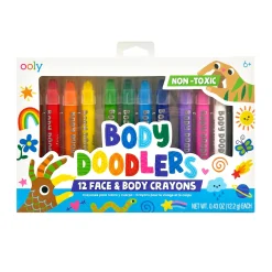 Body Doodlers Face & Body Crayons - Set of 12
