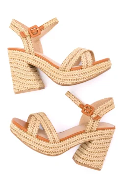 Bon Voyage Rope Woven Heel Shoes