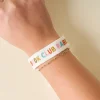 'Book Club Babe' Adjustable Woven Bracelet