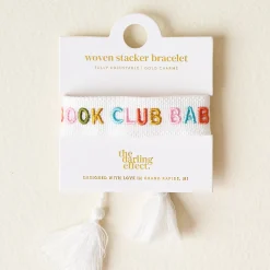 'Book Club Babe' Adjustable Woven Bracelet