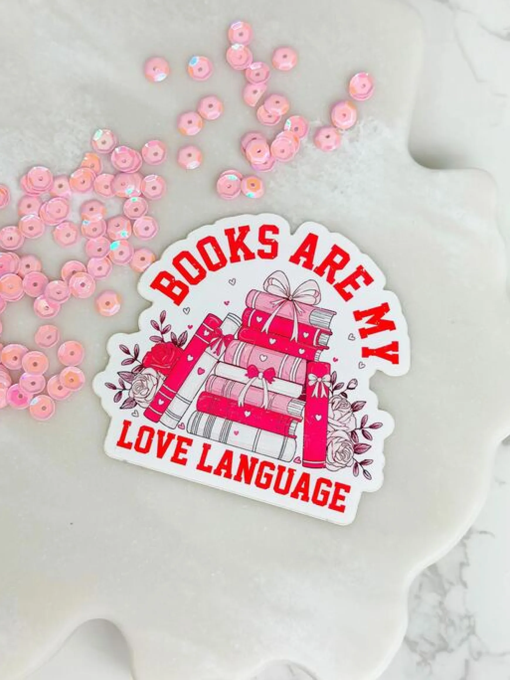 'Books Are My Love Language' Sticker