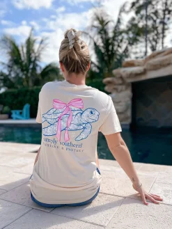 Bow Turtle Tracking Tee by Simply Southern