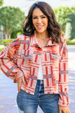 Breaking Free Western Print Jacket
