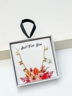 'Breathe' Sentiment Chain Necklace - Gold