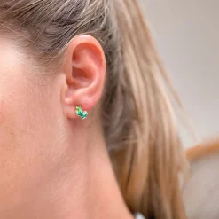 Cacti Enamel Stud Earrings