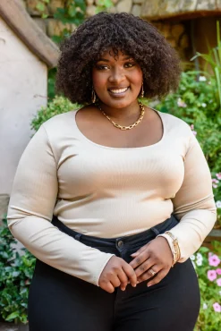 Can You Believe It Basic Long Sleeve Top In Sand