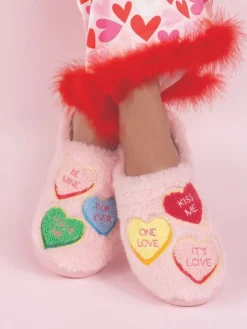 Candy Hearts Valentine's Slippers by Simply Southern