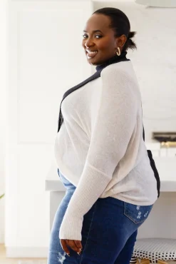 Can't Touch This Sparkle Color Blocked Sweater