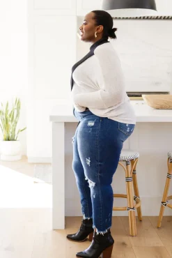 Can't Touch This Sparkle Color Blocked Sweater