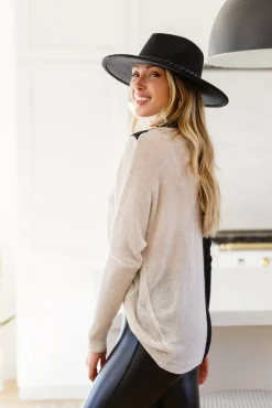 Can't Touch This Sparkle Color Blocked Sweater