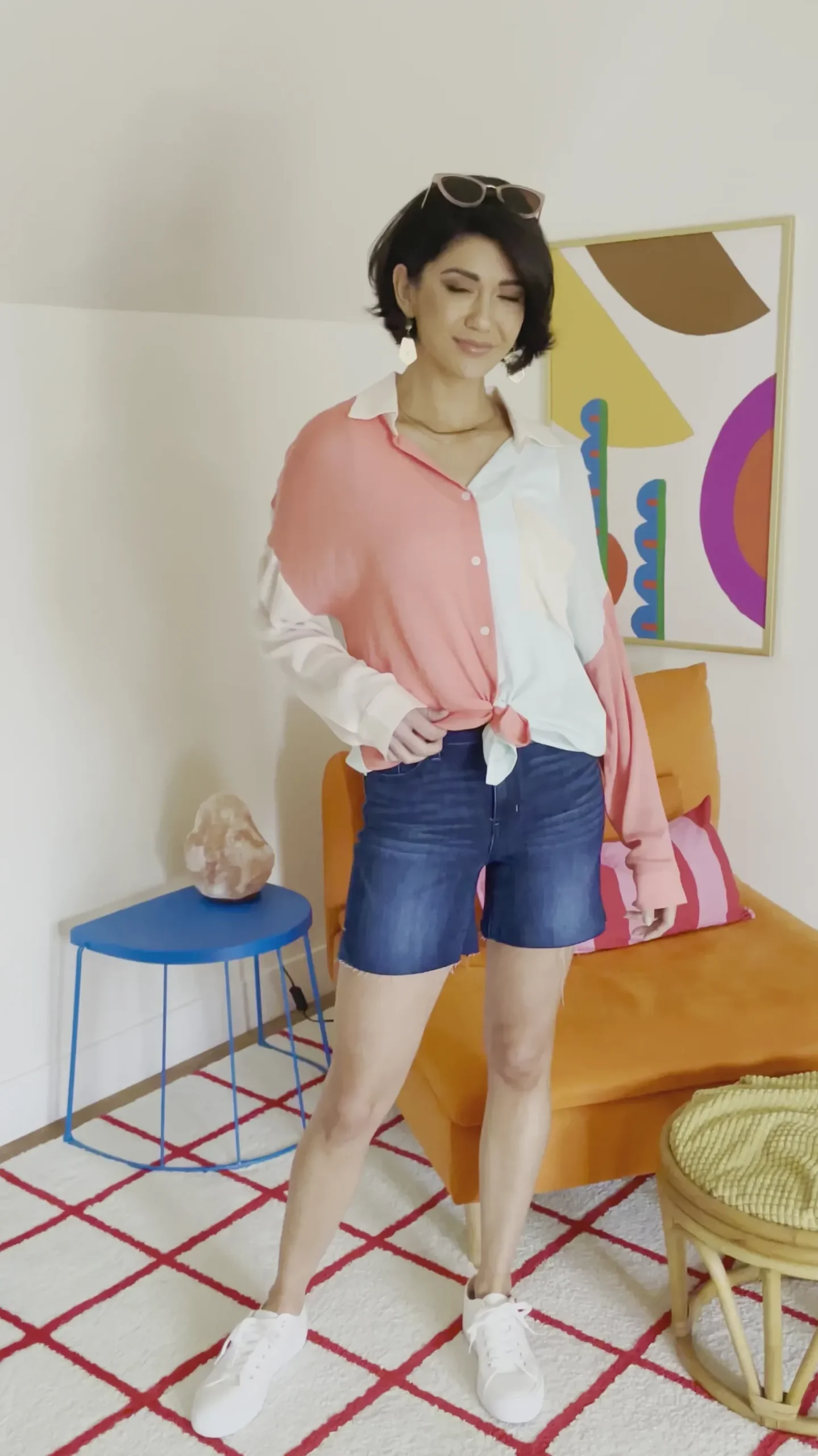 Capture The Day Two Toned Button Up