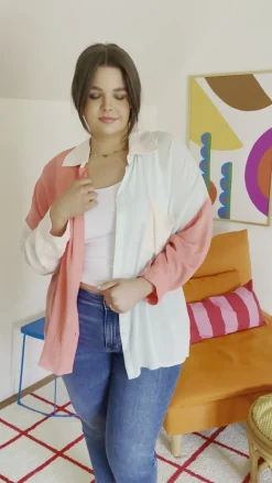 Capture The Day Two Toned Button Up