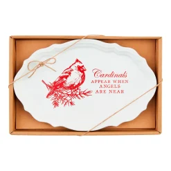 Cardinal Sentiment Tray by Mud Pie