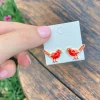 Cardinal Signature Enamel Studs by Prep Obsessed