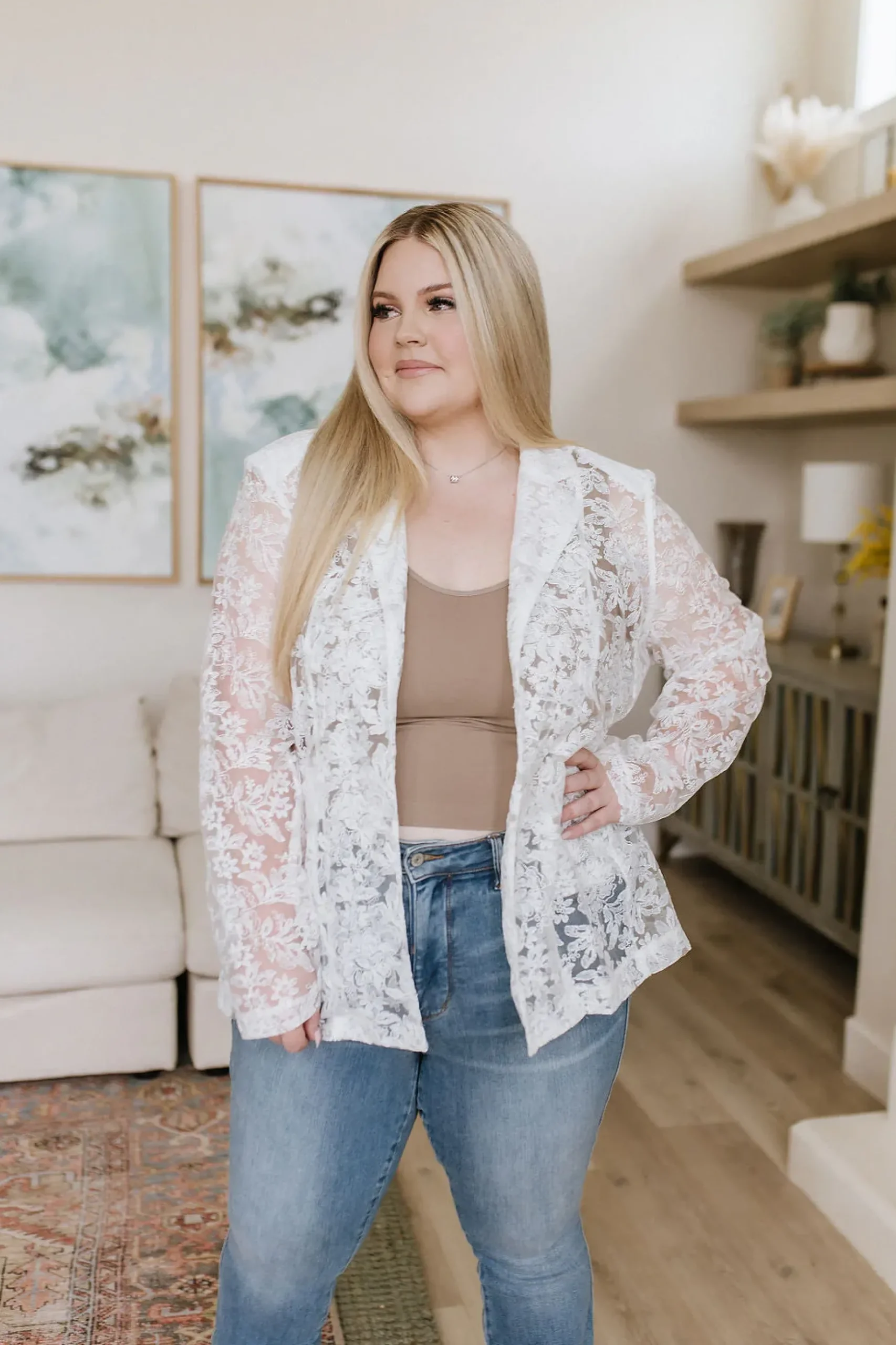 Carefree Seamless Reversible Midi Tank in Light Mocha