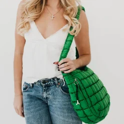 Carmen Quilted Hobo Tote Bag by Pretty Simple