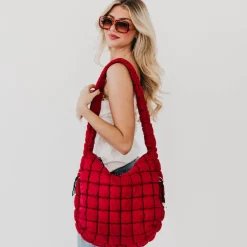 Carmen Quilted Hobo Tote Bag by Pretty Simple