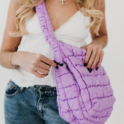 Carmen Quilted Hobo Tote Bag by Pretty Simple