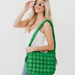 Carmen Quilted Hobo Tote Bag by Pretty Simple