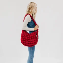 Carmen Quilted Hobo Tote Bag by Pretty Simple