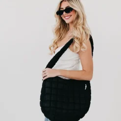 Carmen Quilted Hobo Tote Bag by Pretty Simple