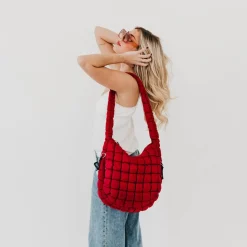 Carmen Quilted Hobo Tote Bag by Pretty Simple