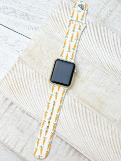 Carrot Printed Silicone Smart Watch Band