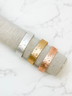 Celestial Metal Cuff Bracelet - Rose Gold