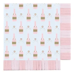 Champagne Bottle Fringe Napkins