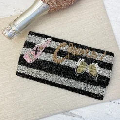 'Cheers' Beaded Convertible Crossbody Bag