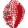 Cherry Gingham Headband