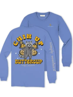 'Chin Up Buttercup' Long Sleeve Tee by Simply Southern