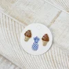 Chocolate Swirl Ice Cream Cone Signature Enamel Studs by Prep Obsessed