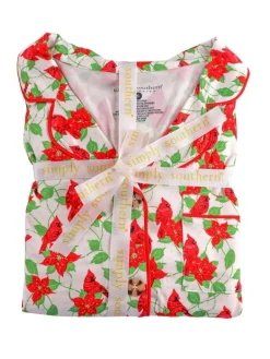 Christmas Cardinals Button-Up Pajama Set by Simply Southern
