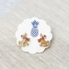 Christmas Dog Signature Enamel Stud Earrings
