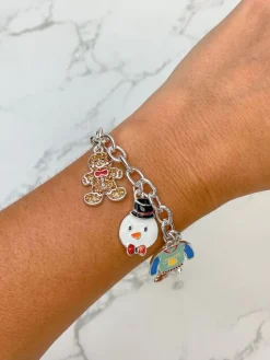 Christmas Enamel Charm Toggle Bracelet