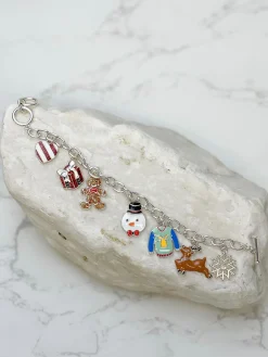 Christmas Enamel Charm Toggle Bracelet