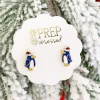 Christmas Hat Penguin Signature Enamel Studs