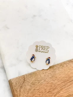 Christmas Hat Penguin Signature Enamel Studs