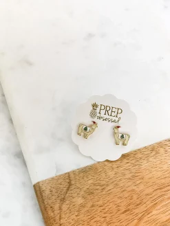 Christmas Tree Llama Signature Enamel Studs