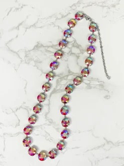 Chunky Glass Stone Necklace - Multi